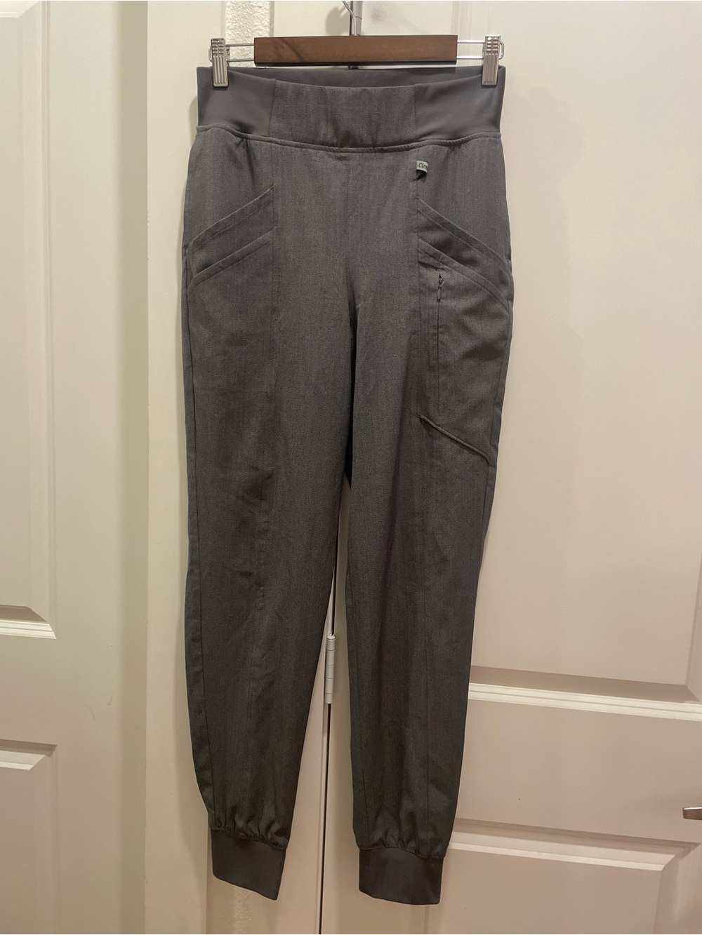 Climate Right High-Rise Gray Performance Scrubs Pants Bottoms NWOT